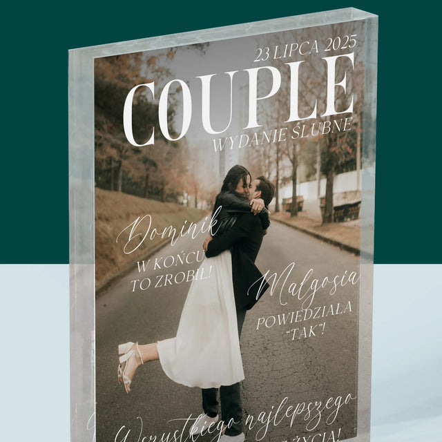 Okładka Magazynu: Couple - Blok Akrylowy