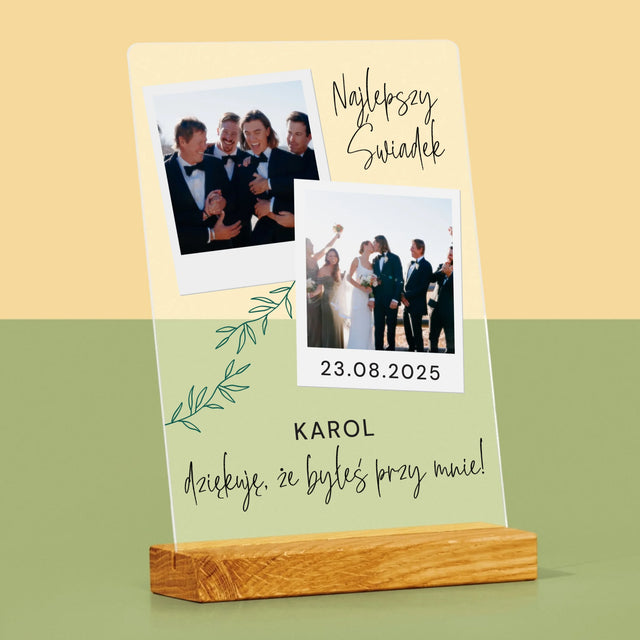 Fotokolaż: Najlepszy Świadek Polaroidy - Wydruk Na Szkle Akrylowym