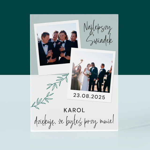 Fotokolaż: Najlepszy Świadek Polaroidy - Blok Akrylowy