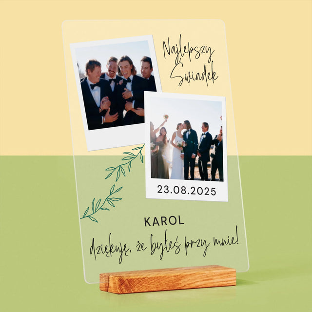 Fotokolaż: Najlepszy Świadek Polaroidy - Wydruk Na Szkle Akrylowym