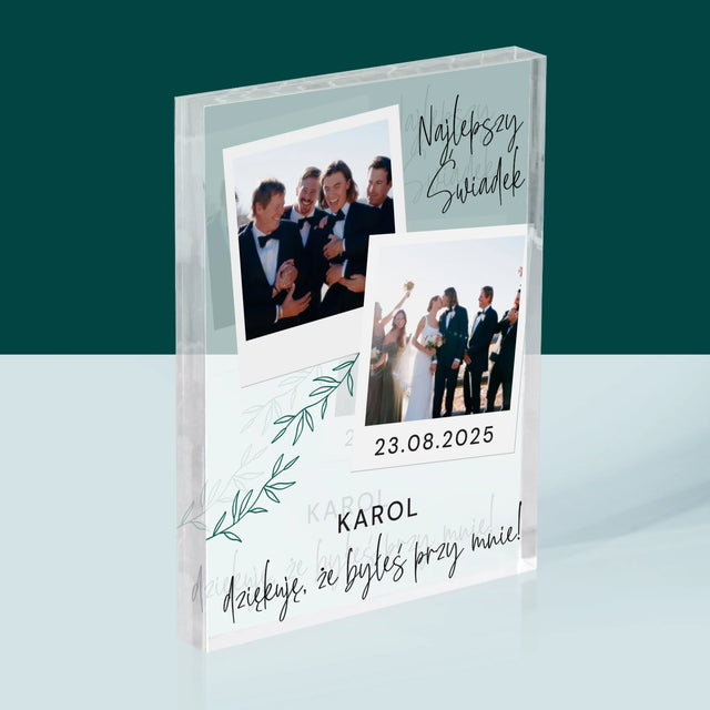 Fotokolaż: Najlepszy Świadek Polaroidy - Blok Akrylowy
