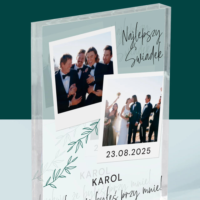 Fotokolaż: Najlepszy Świadek Polaroidy - Blok Akrylowy