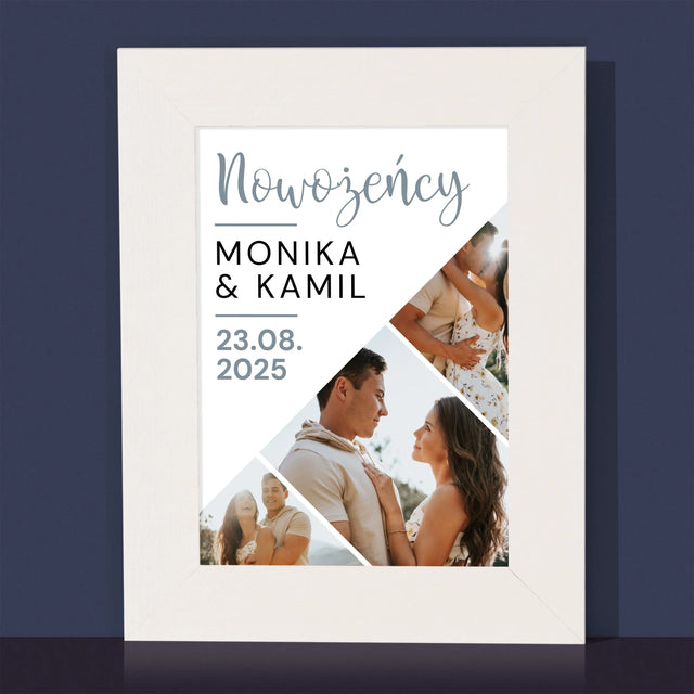 Fotokolaż: Nowożeńcy - Ramka Na Zdjęcie