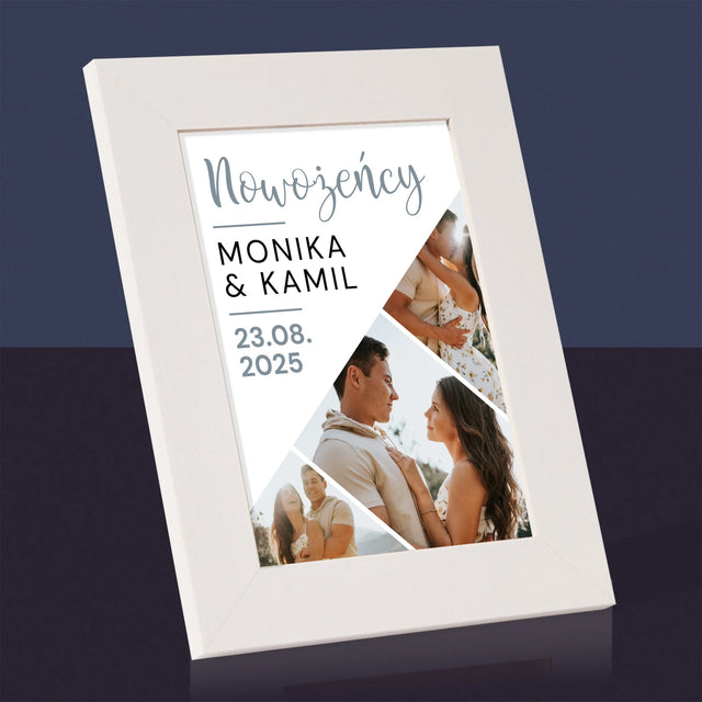 Fotokolaż: Nowożeńcy - Ramka Na Zdjęcie