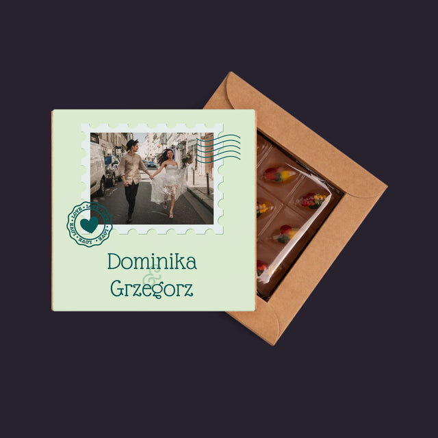 Zdjęcie i Podpis: Ślubna Pocztówka - Dubajska Czekolada