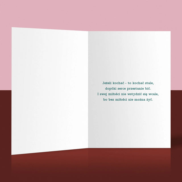 Zdjęcie i Podpis: Ślubna Pocztówka - Kartka z Życzeniami