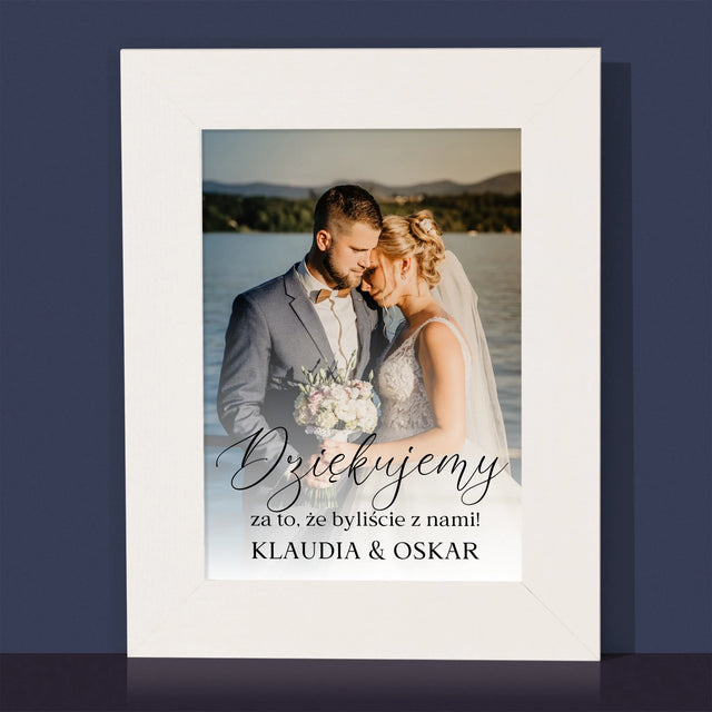 Zdjęcie i Podpis: Dziękujemy, Że Byliście z Nami - Ramka Na Zdjęcie