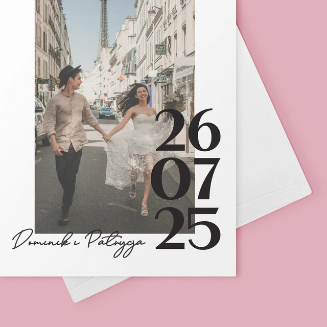 Zdjęcie i Podpis: Gratulacje z Okazji Ślubu - Kartka z Życzeniami