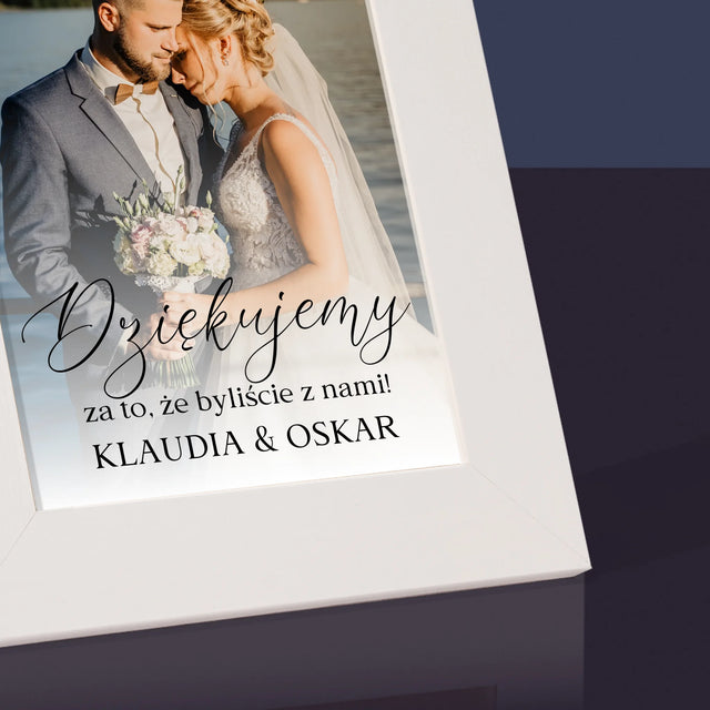 Zdjęcie i Podpis: Dziękujemy, Że Byliście z Nami - Ramka Na Zdjęcie