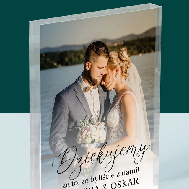 Zdjęcie i Podpis: Dziękujemy, Że Byliście z Nami - Blok Akrylowy