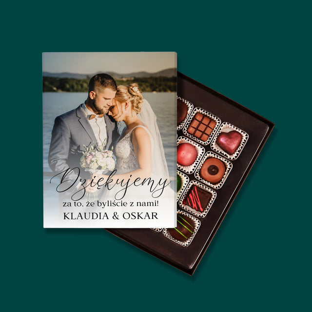 Zdjęcie i Podpis: Dziękujemy, Że Byliście z Nami - Personalizowane Praliny