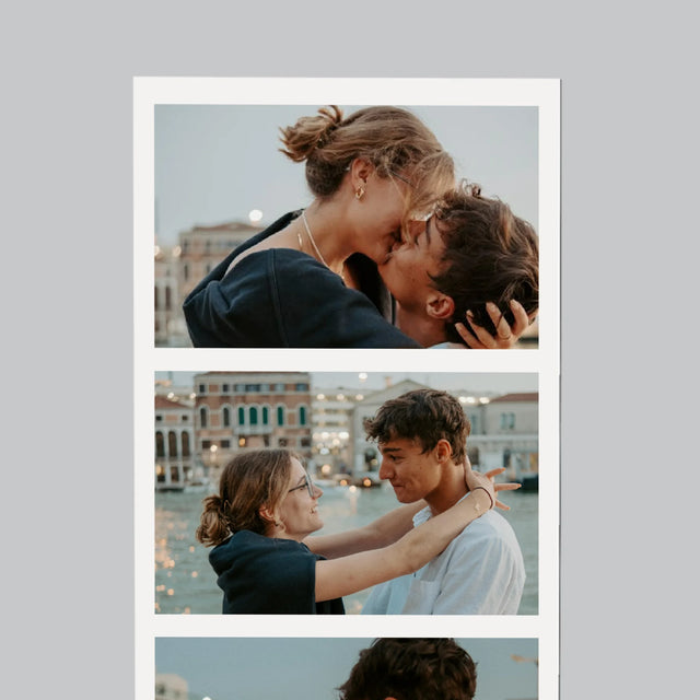 Fotokolaż: Wasze Imiona z Datą - Magnes Na Lodówkę