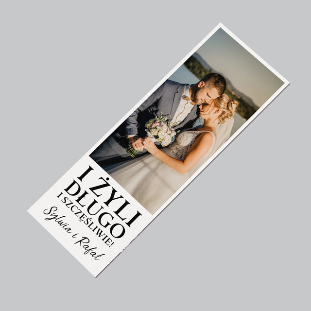 Zdjęcie i Podpis: Żyli Długo i Szczęśliwie - Magnes Na Lodówkę