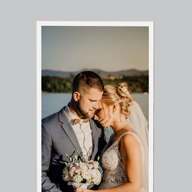 Zdjęcie i Podpis: Żyli Długo i Szczęśliwie - Magnes Na Lodówkę