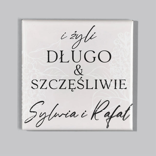 Zdjęcie i Podpis: Żyli Długo i Szczęśliwie - Zestaw Magnesów