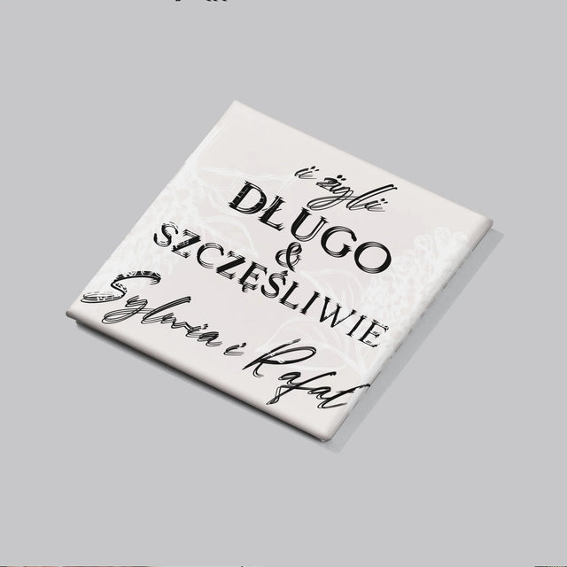 Zdjęcie i Podpis: Żyli Długo i Szczęśliwie - Zestaw Magnesów