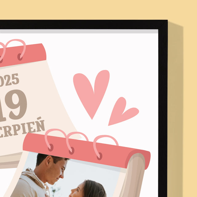 Zdjęcie i Podpis: Kartka z Kalendarza - Obraz Na Płótnie