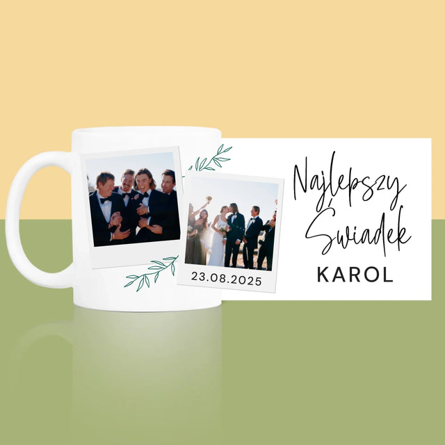 Fotokolaż: Najlepszy Świadek Polaroidy - Kubek z Nadrukiem