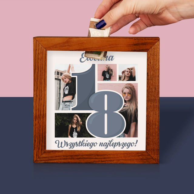 Fotokolaż: 18 Najpiękniejsze Chwile - Drewniana Skarbonka
