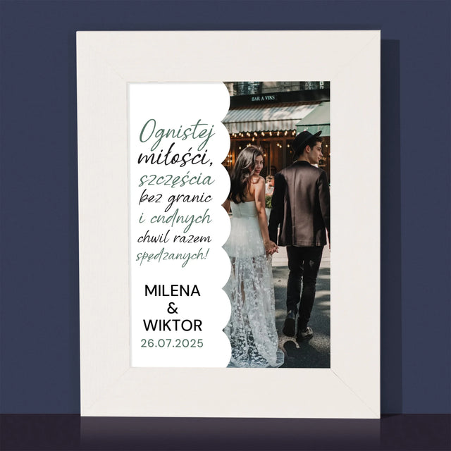 Zdjęcie i Podpis: Ognistej Miłości - Ramka Na Zdjęcie