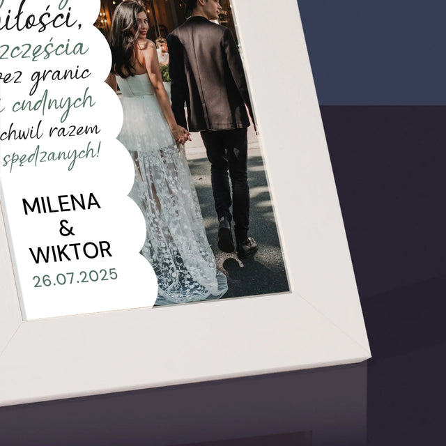 Zdjęcie i Podpis: Ognistej Miłości - Ramka Na Zdjęcie