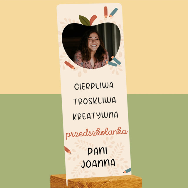 Zdjęcie i Podpis: Przedszkolanka - Zdjęcie Na Szkle Akrylowym Fotobudka