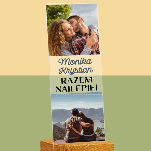 Fotokolaż: Razem Nam Najlepiej - Zdjęcie Na Szkle Akrylowym Fotobudka