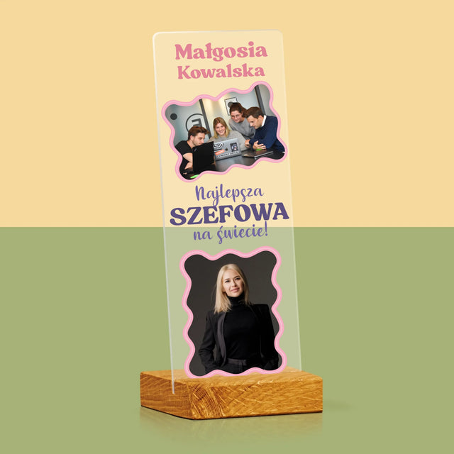 Fotokolaż: Najlepsza Szefowa - Zdjęcie Na Szkle Akrylowym Fotobudka