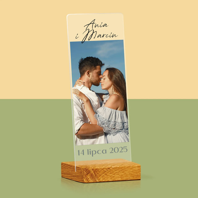 Zdjęcie i Podpis: Dla Pary Młodej - Zdjęcie Na Szkle Akrylowym Fotobudka