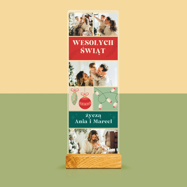 Fotokolaż: Zdjęcia Świąteczne - Zdjęcie Na Szkle Akrylowym Fotobudka