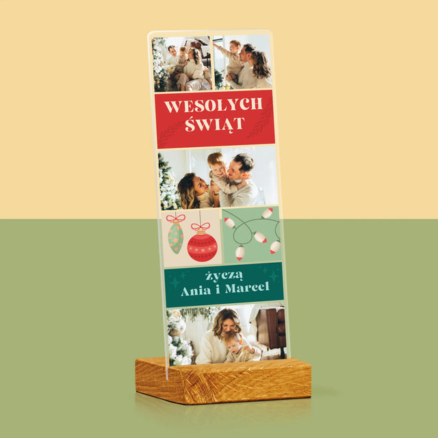 Fotokolaż: Zdjęcia Świąteczne - Zdjęcie Na Szkle Akrylowym Fotobudka