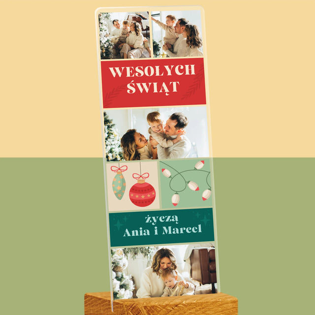Fotokolaż: Zdjęcia Świąteczne - Zdjęcie Na Szkle Akrylowym Fotobudka