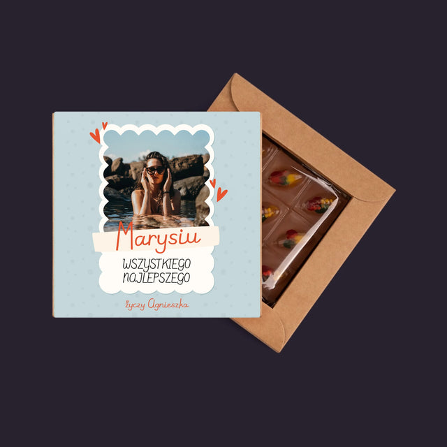 Zdjęcie i Podpis: Urodzinowa Ramka - Dubajska Czekolada