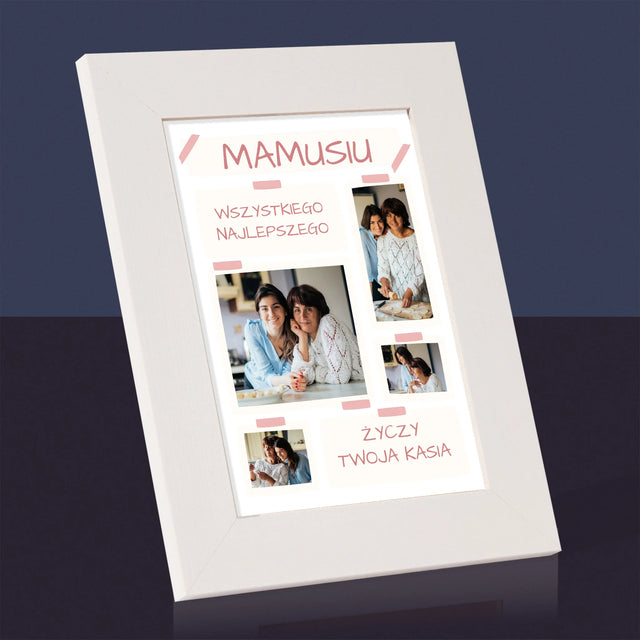Fotokolaż: Mamusiu Wszystkiego Najlepszego - Ramka Na Zdjęcie