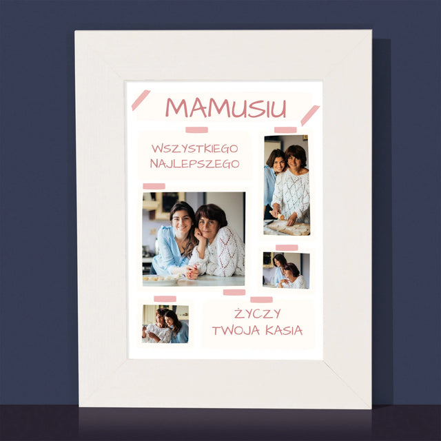 Fotokolaż: Mamusiu Wszystkiego Najlepszego - Ramka Na Zdjęcie