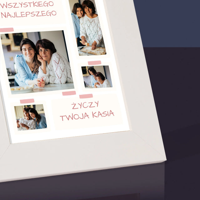 Fotokolaż: Mamusiu Wszystkiego Najlepszego - Ramka Na Zdjęcie