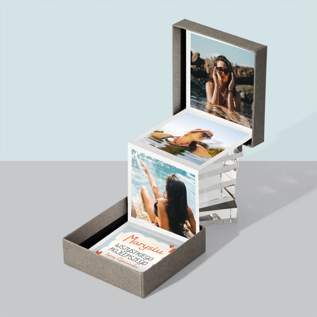 Zdjęcie i Podpis: Urodzinowa Ramka - Zestaw Zdjęć Harmonijka