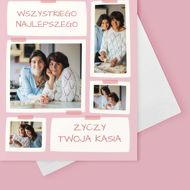 Fotokolaż: Mamusiu Wszystkiego Najlepszego - Kartka z Życzeniami