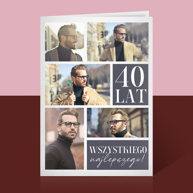 Fotokolaż: Urodziny Najlepszego - Kartka z Życzeniami