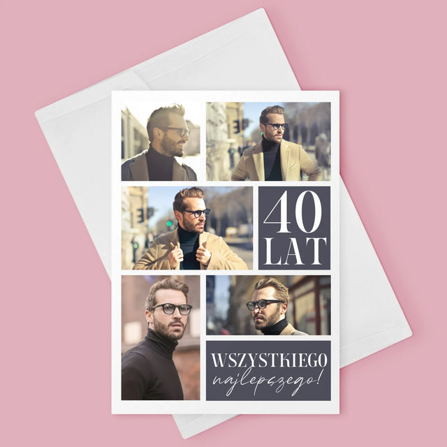 Fotokolaż: Urodziny Najlepszego - Kartka z Życzeniami