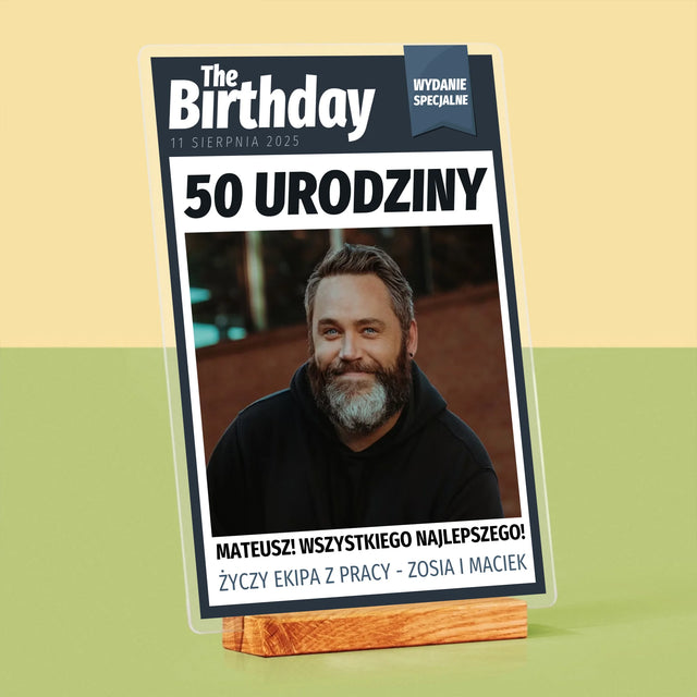 Okładka Magazynu: Birthday - Wydruk Na Szkle Akrylowym