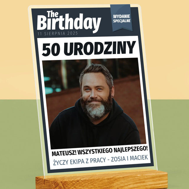 Okładka Magazynu: Birthday - Wydruk Na Szkle Akrylowym