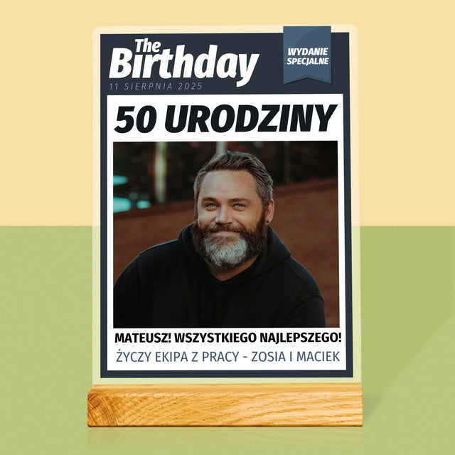 Okładka Magazynu: Birthday - Wydruk Na Szkle Akrylowym