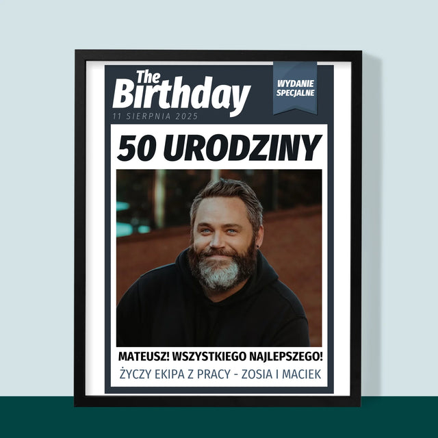 Okładka Magazynu: Birthday - Wydruk Obramowany