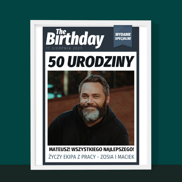 Okładka Magazynu: Birthday - Wydruk Obramowany