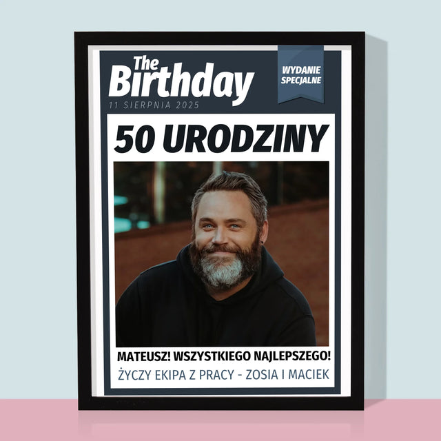Okładka Magazynu: Birthday - Wydruk Obramowany
