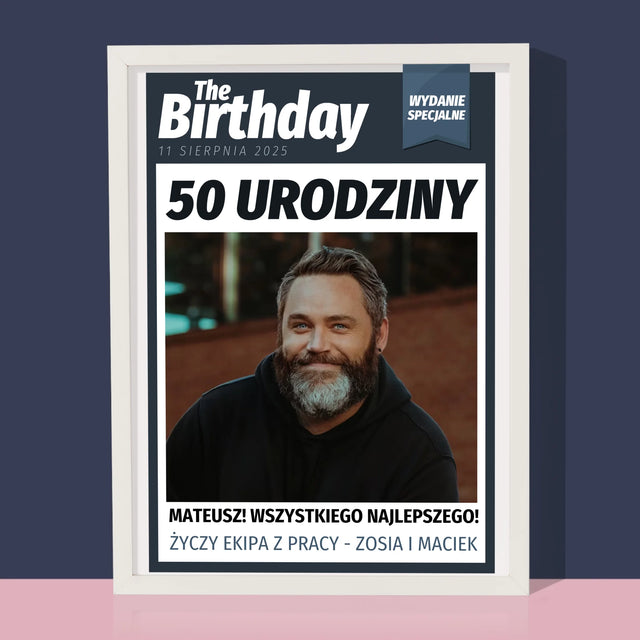 Okładka Magazynu: Birthday - Wydruk Obramowany