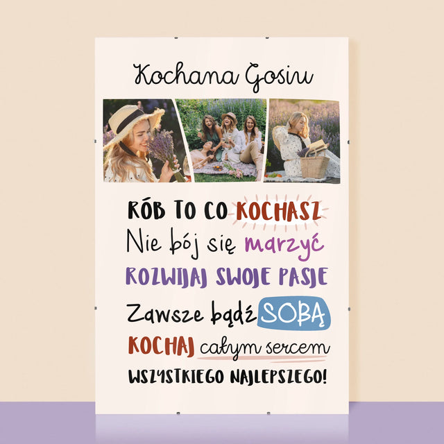 Fotokolaż: Urodziny Życzenia - Plakat