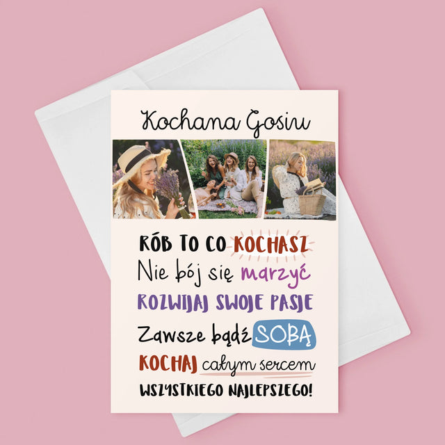 Fotokolaż: Urodziny Życzenia - Kartka z Życzeniami