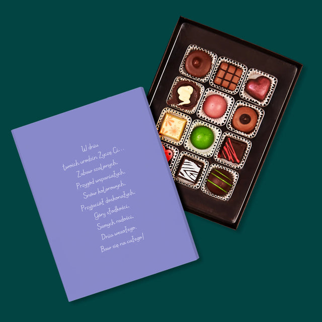 Zdjęcie i Podpis: Nie Licz Godzin i Lat - Personalizowany Praliny